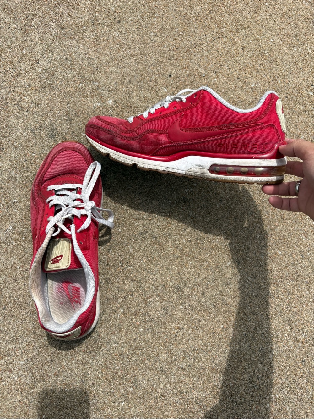 Nike red Air Max LTD 3 TXT sneakers